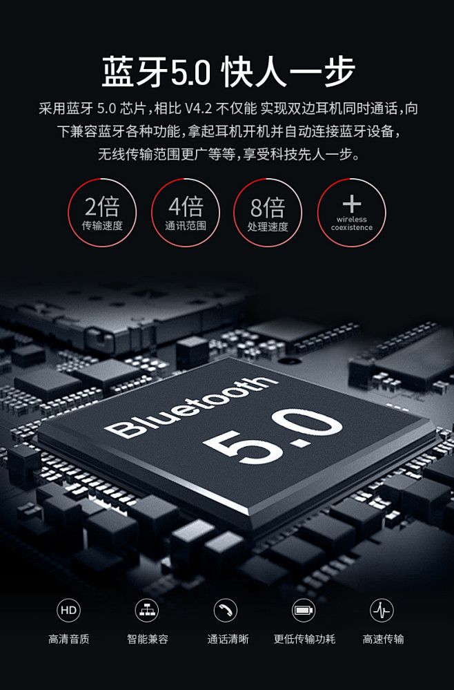 蓝牙耳机双耳无线运动跑步耳塞入耳式微小型...