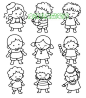 儿童简笔画 小孩