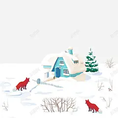 寒冷冬季 狗 雪花 元素 免抠png 设计图片 免费下载 页面网页 平面电商 创意素材