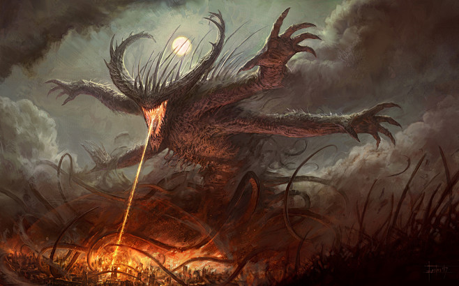 chaos demon by 000fe.