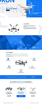 Drone's Shop Website by Pavlo Kowalsky on @creativemarket