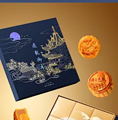故宫淘宝飞龙御月2024故宫中秋月饼礼盒广式蛋黄莲蓉五仁送礼高档-淘宝网