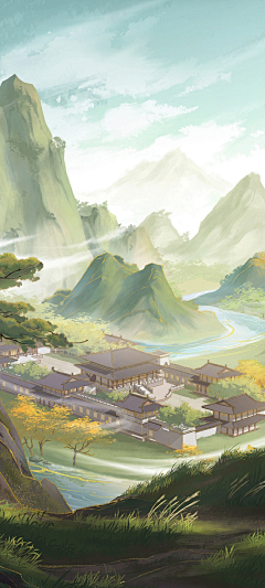 森の然采集到古风游戏背景