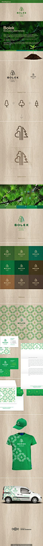 Bolek — decorative plant nursery. Very thorough identity, carefully thought out.