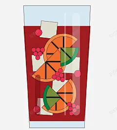 卡通一杯水果果汁饮料矢量图 设计图片 免费下载 页面网页 平面电商 创意素材