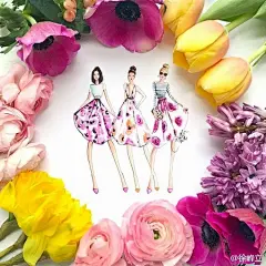 插画 | 忧伤的日子里不妨买一束鲜花吧，心情在手捧花束的那一刻会像被施予般瞬间明媚起来。 ​​​​