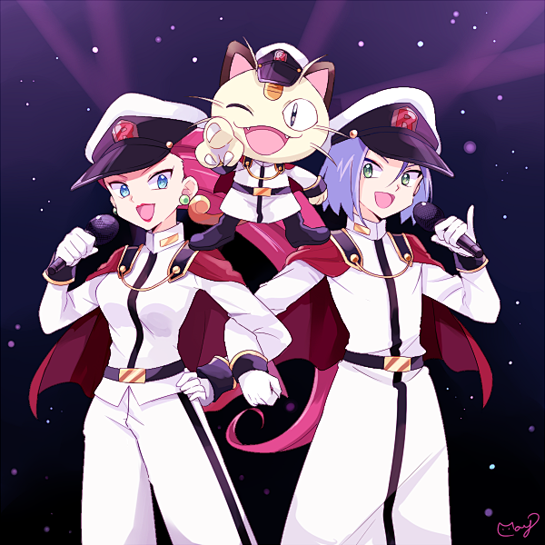 宠物小精灵口袋妖怪神奇宝贝火箭队小次郎武藏喵喵