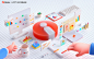 3D c4d design kv UI Website