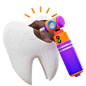 Tooth Drill  3D Icon