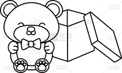 黑白图片,漫画,图标,动物心脏,分离着色,可爱的,华丽的,热情,问候,收集