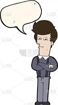 卡通惹恼了说话冒泡的男人