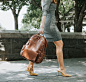 Peek-A-Boo Backpack in Toffee : Designed for style-savvy moms, our Peek-A-Boo Backpack can be used during the diapering stage and beyond. The simple design of the exterior makes the backpack both timeless and transitional from season to season, while the 