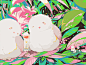 嗷。。。_舞小仙__插画师作品_涂鸦王国gracg.com