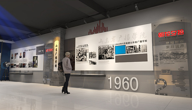 校史馆设计|全部案例、校园文化|展馆展厅...