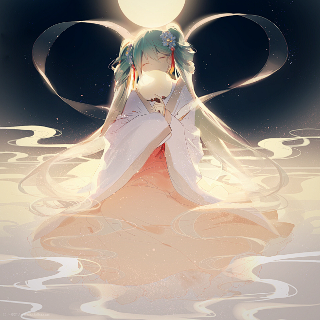 miku~  中秋明月（可放大）  #初...