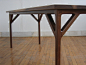 T01 dining table : black walnut, white oak, ash natural oil finish 30" x 80" x 30" as shown, custom sizing available