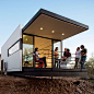 Frank Lloyd Wright-inspired prefab house  - The optimism and vision of Taliesin students are visible everywhere in this smart prefab located in Scottsdale, AZ. The result   of a design/build class.  It’s a dynamic, livable house that honors Frank Lloyd Wr