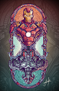 Iron Man Vs Ultron Fanart project : Design inspired in the fight of the both characters