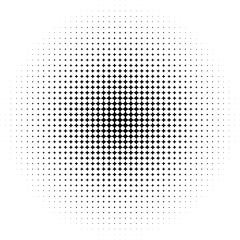 潮流酷炫抽象圆点阵列几何渐变肌理半调色波点免抠PNG (66)