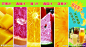 果汁 清凉 盛夏 促销 果汁促销 六月 六月果汁 清凉盛夏 饮料 水果 冰凉 清爽 展架 蓝色 冰山 展板模板 广告设计模板 源文件 100DPI PSD