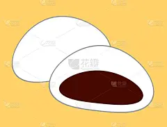 包着甜豆酱的包子