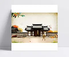 韩国古典秋天海报背景|背景,古典海报,秋天背景,韩国古典,韩国背景,秋天海报,韩国海报,海报背景,古典背景,古典建筑,广告设计模板,海报设计,韩国,景观,景色,田园,农村,风景,风光,中国风,中国风/复古,背景图