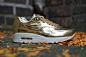 /Nike也来土豪金/ Nike WMNS Air Max 1 SP "Liquid Metal" 配色