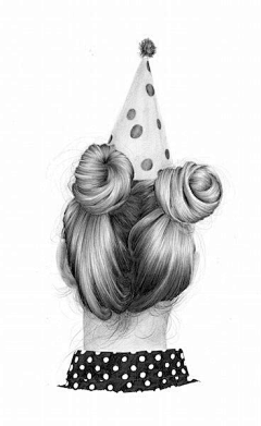 柏星情💝采集到发型插画