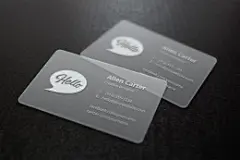 半透明名片样机 Translucent Business Cards MockU
