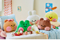 LINE FRIENDS连我朋友 minini系列脸型抱枕 可爱公仔午睡抱枕礼物-tmall.com天猫