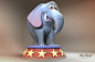 Toon Elephant : Toon Elephant 3DS Max- Vray - Photoshop