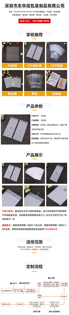 只只大鸭梨采集到磨砂袋详情页