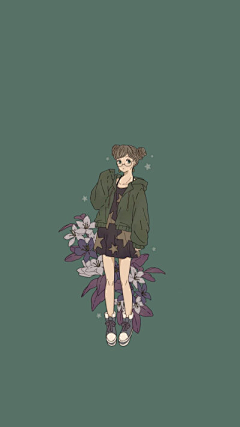 沐汐Y采集到四元青苔漫