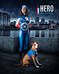 Rescue Dog Heroes! (Capt. America Style) : This is the first part of some upcoming projects that encourage people to be a hero for animals in need... to speak up for those who have no voice. All of the photos are of real volunteers and real rescue animals