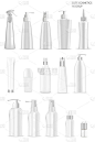 化妆品瓶. 病媒洗发水、洗液容器
