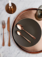 Amefa Gold Trend 16-Piece Cutlery Set – Copper/Rose Gold | very.co.uk