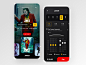 Movie Ticket App clean ui minimal trendy joker ticket movie app