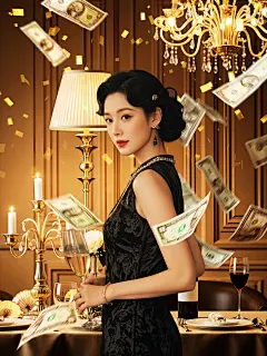 春节招财财运写真AIGC小红书配图