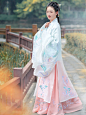 如梦霓裳汉服女装襦裙袄裙披风[凤鸾]三凤穿牡丹绣花秋冬原创新款-淘宝网