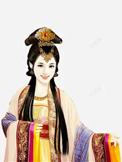 古代美女高清素材 中国风 人物 卡通 古代 古代美女 古风 唯美 手绘 美女 免抠png 设计图片 免费下载