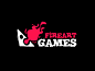 Fireart games logo black bg dribbble attch