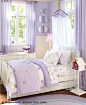 What a beautiful bedroom by Benjamin Moore! The purple is so feminine without being overwhelming; the softness of the colours makes the room feel fresh and airy, yet soothing. The style and palette of this room make it versatile; it will suit a girl at 6 