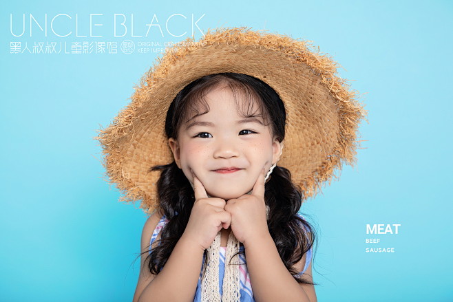女孩系列客片❤  #黑人叔叔儿童摄影客片...