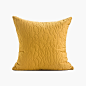 现代简约北欧极简设计师样板房沙发靠包靠垫抱枕黄色立体提花方枕-淘宝网