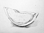 速写 素描 手绘 铅笔画 柚子