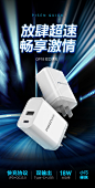 品胜PD快充插头支持苹果8/X/XS/XR/MAX华为FCP/QC3.0/P20Mate20充电器 30W PD双口充电器+5A TYPE-C快充线【图片 价格 品牌 报价】-京东