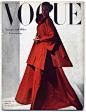 Vogue British 1947 January cover by Horst Castillo design from Elizabeth Arden