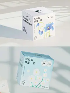 花鸟国画插画包装设计｜花茶包装盒设计