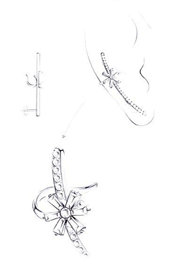 珠宝定制设计采集到钻石耳吊