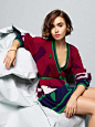 Lily Collins – Barrie Knitwear Collection Spring Summer 2015